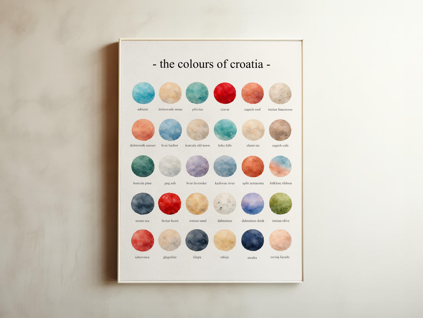 The Colours of  Croatia – Watercolor
