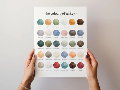 The Colours of Turkey - Watercolor Print