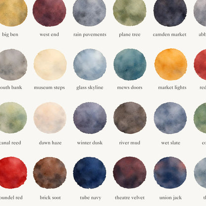 The Colours of London - Watercolor Print