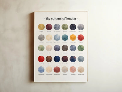 The Colours of London - Watercolor Print