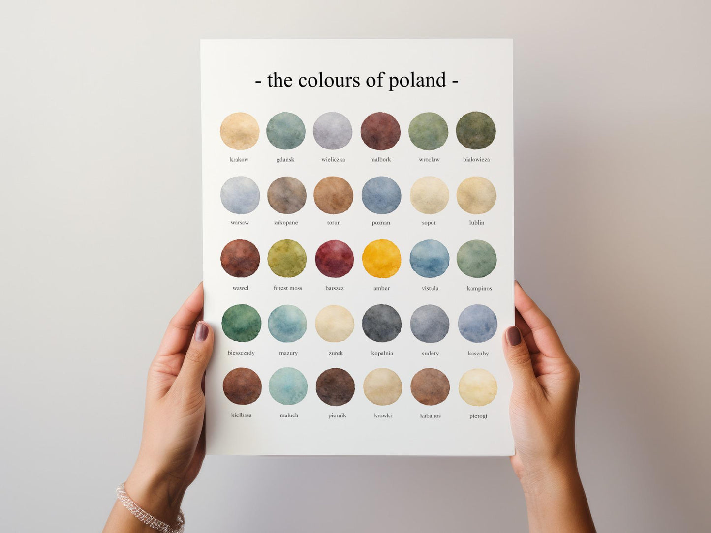The Colours of Poland – Watercolor Print