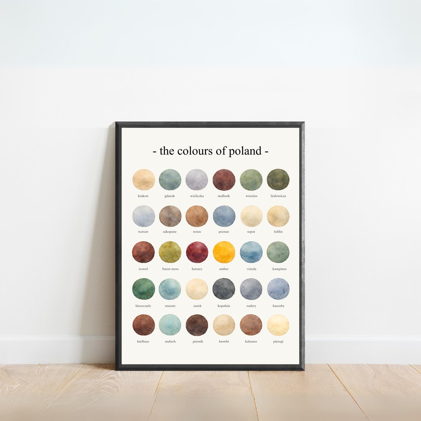 The Colours of Poland – Watercolor Print
