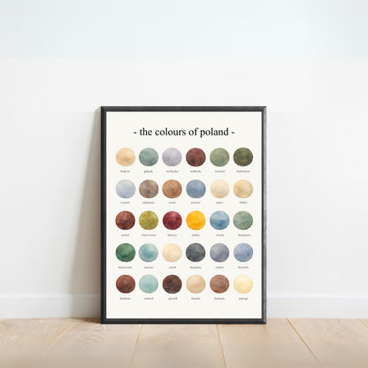 The Colours of Poland – Watercolor Print