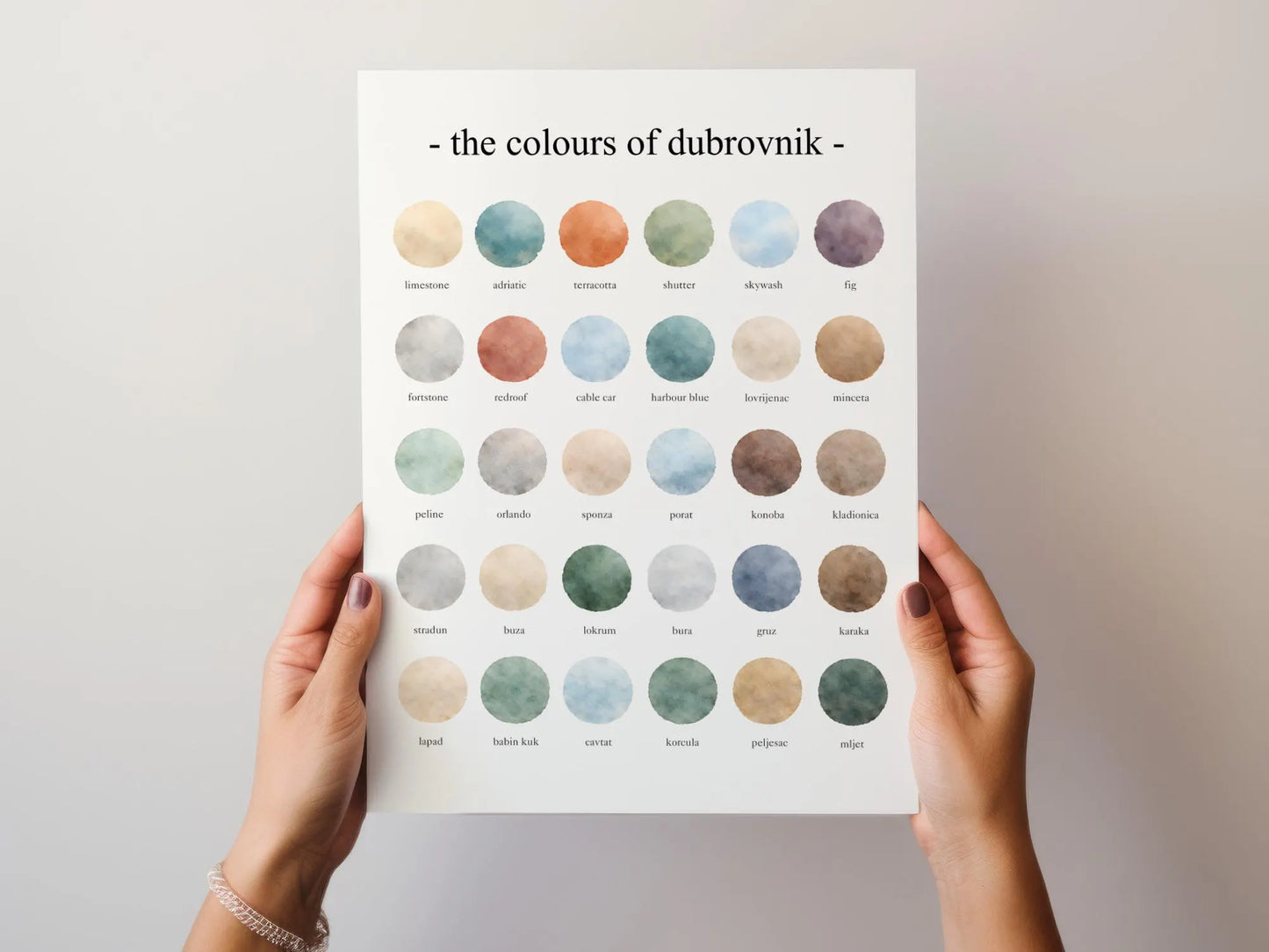 The Colours of  Dubrovnik – Watercolor