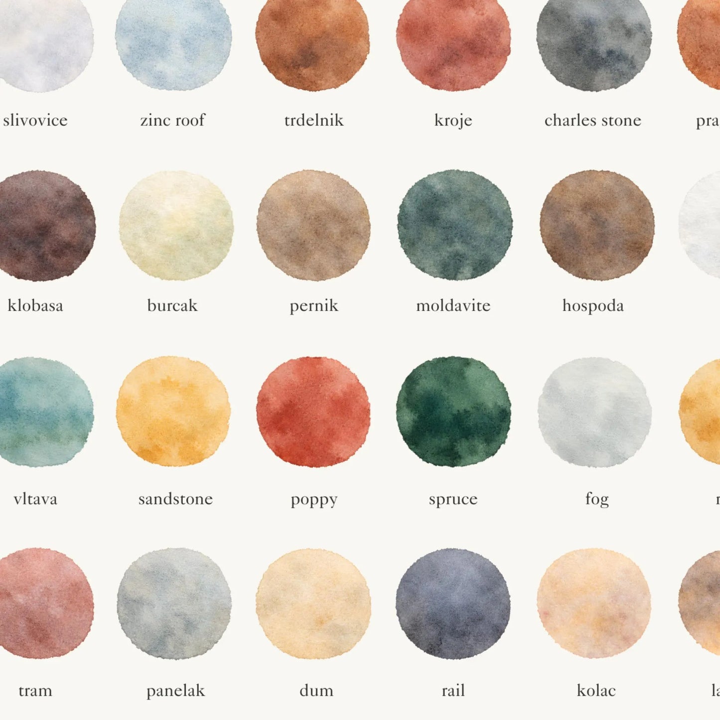 The Colours of  Czech Republic – Watercolor