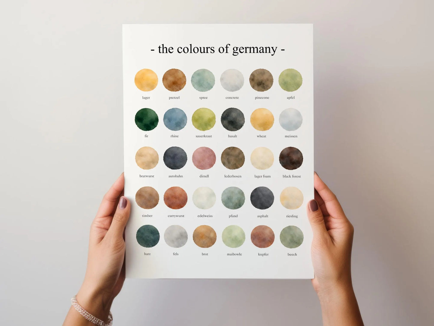 The Colours of  Germany – Watercolor