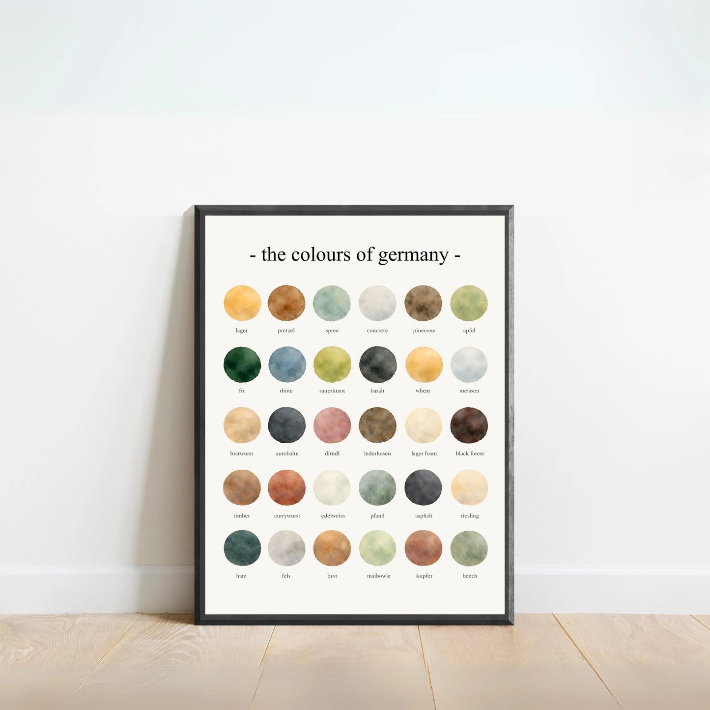 The Colours of  Germany – Watercolor