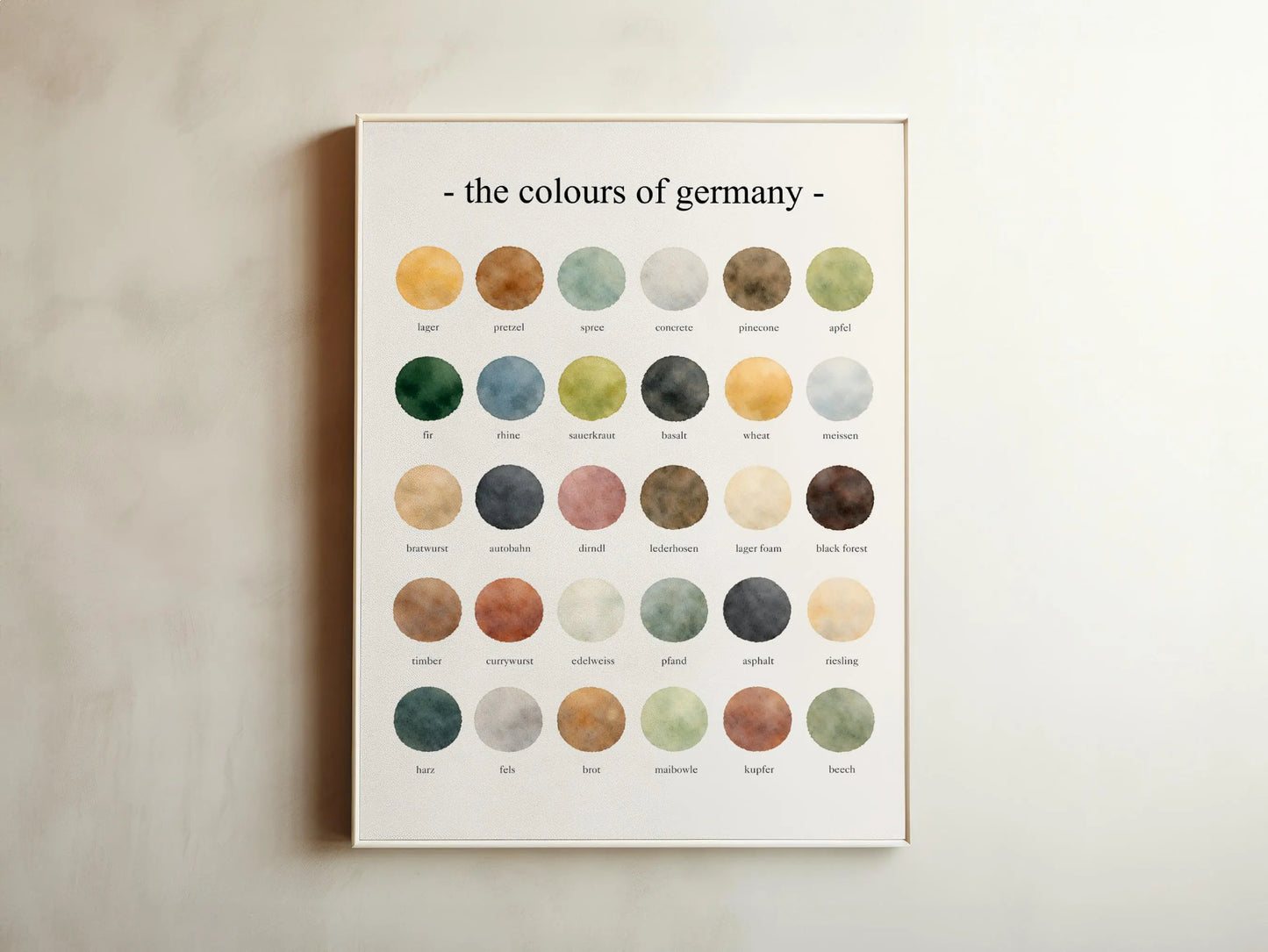The Colours of  Germany – Watercolor