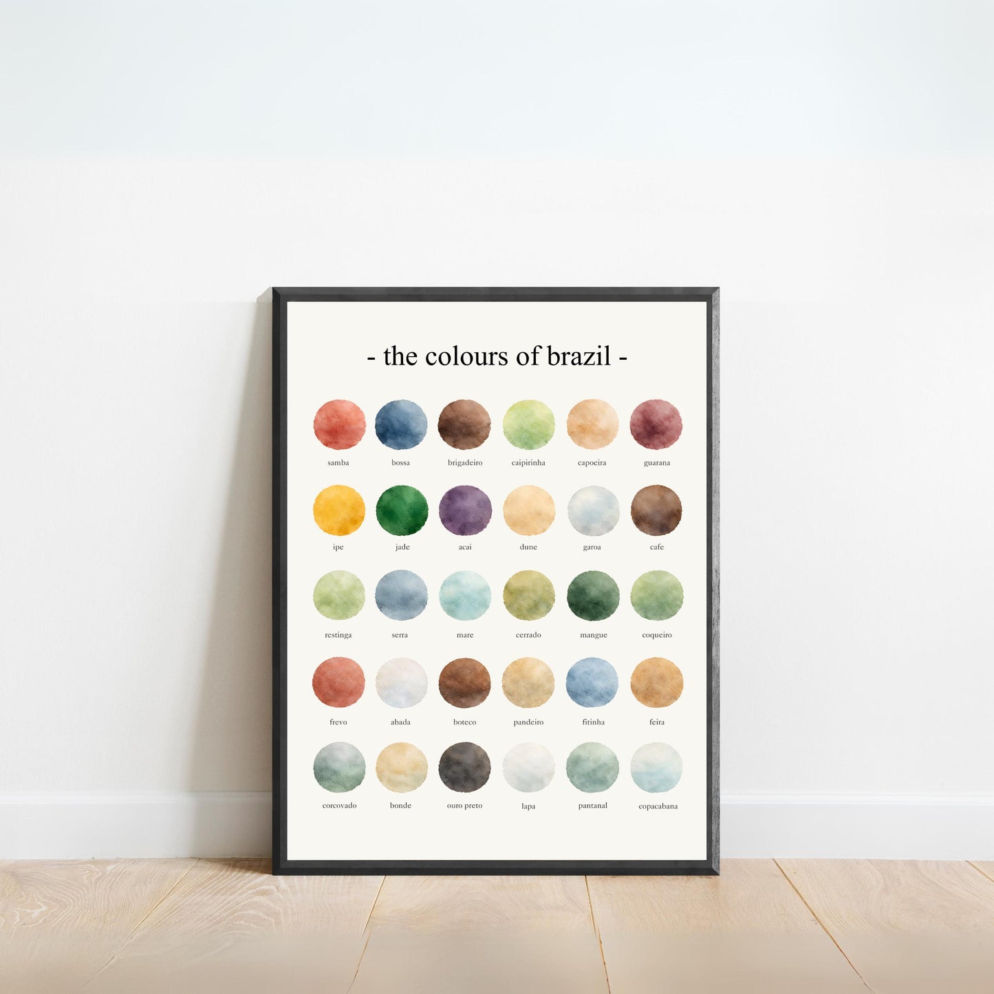 The Colours of  Brazil – Watercolor