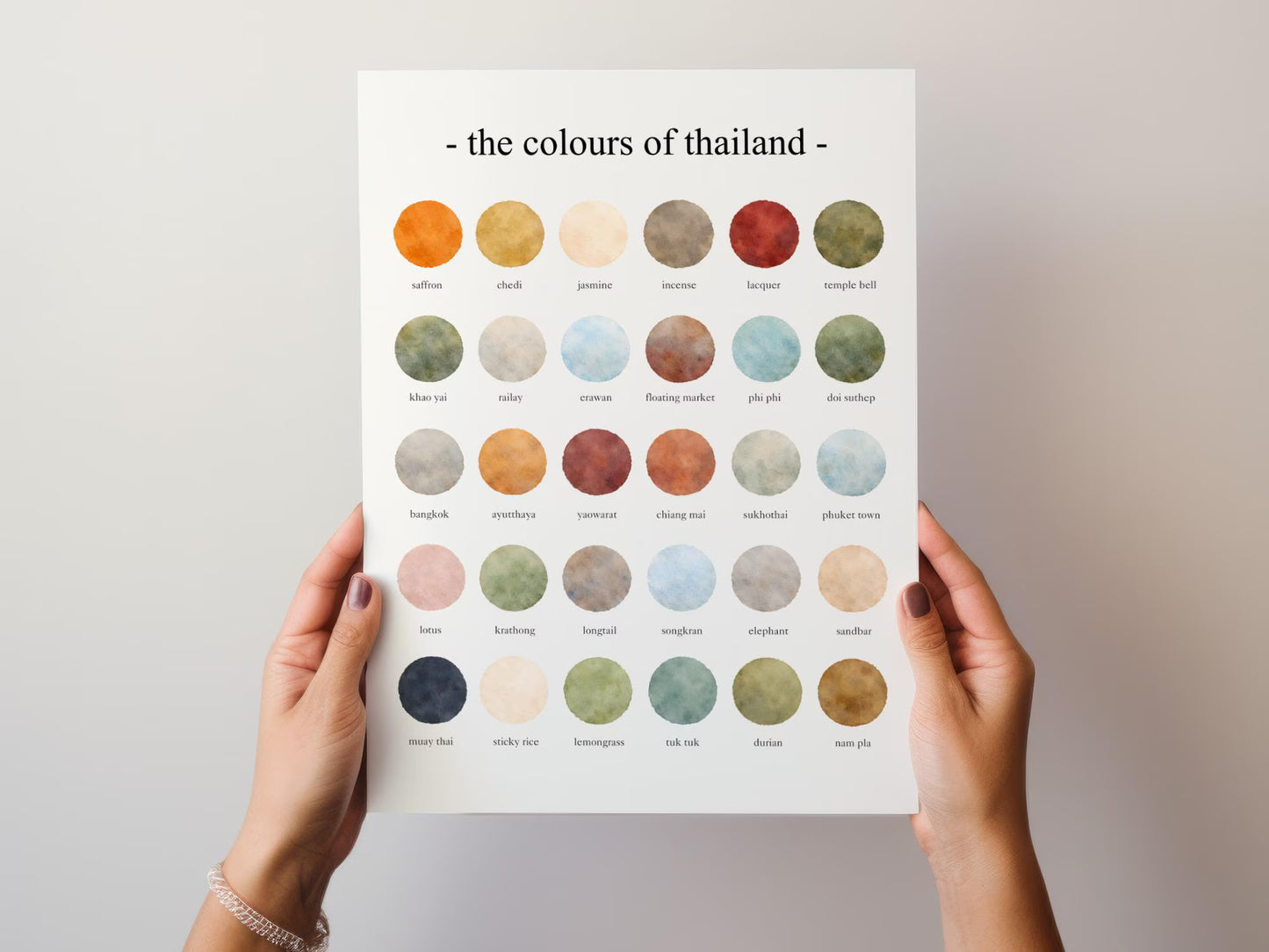 The Colours of Thailand - Watercolor Print