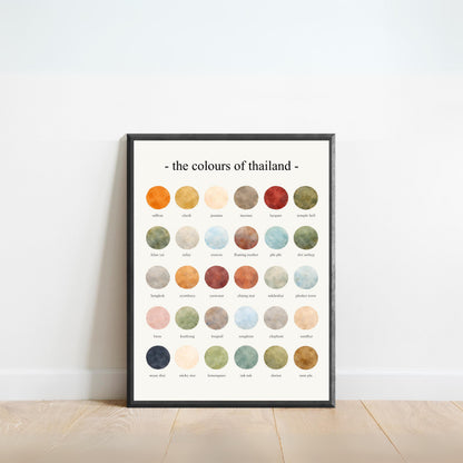 The Colours of Thailand - Watercolor Print