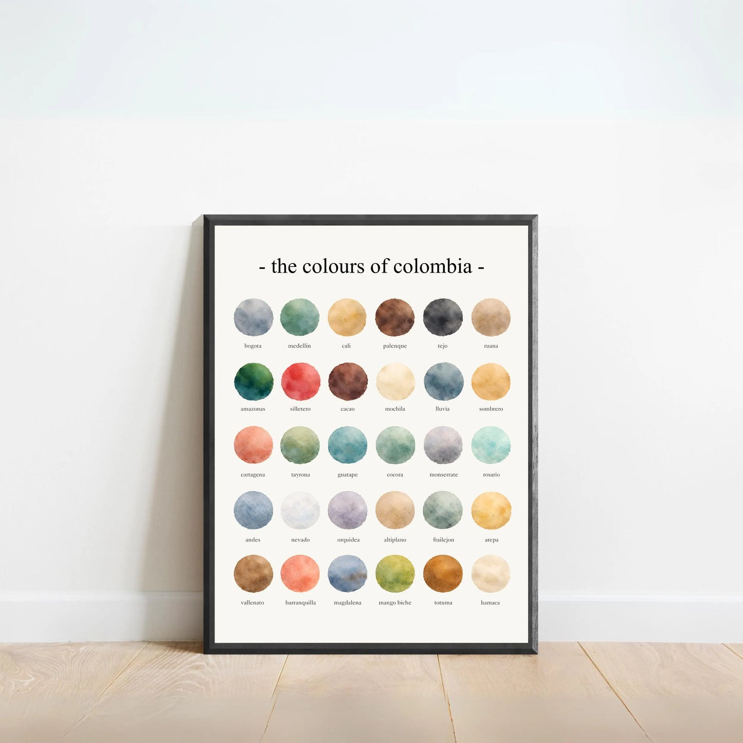 The Colours of  Colombia – Watercolor