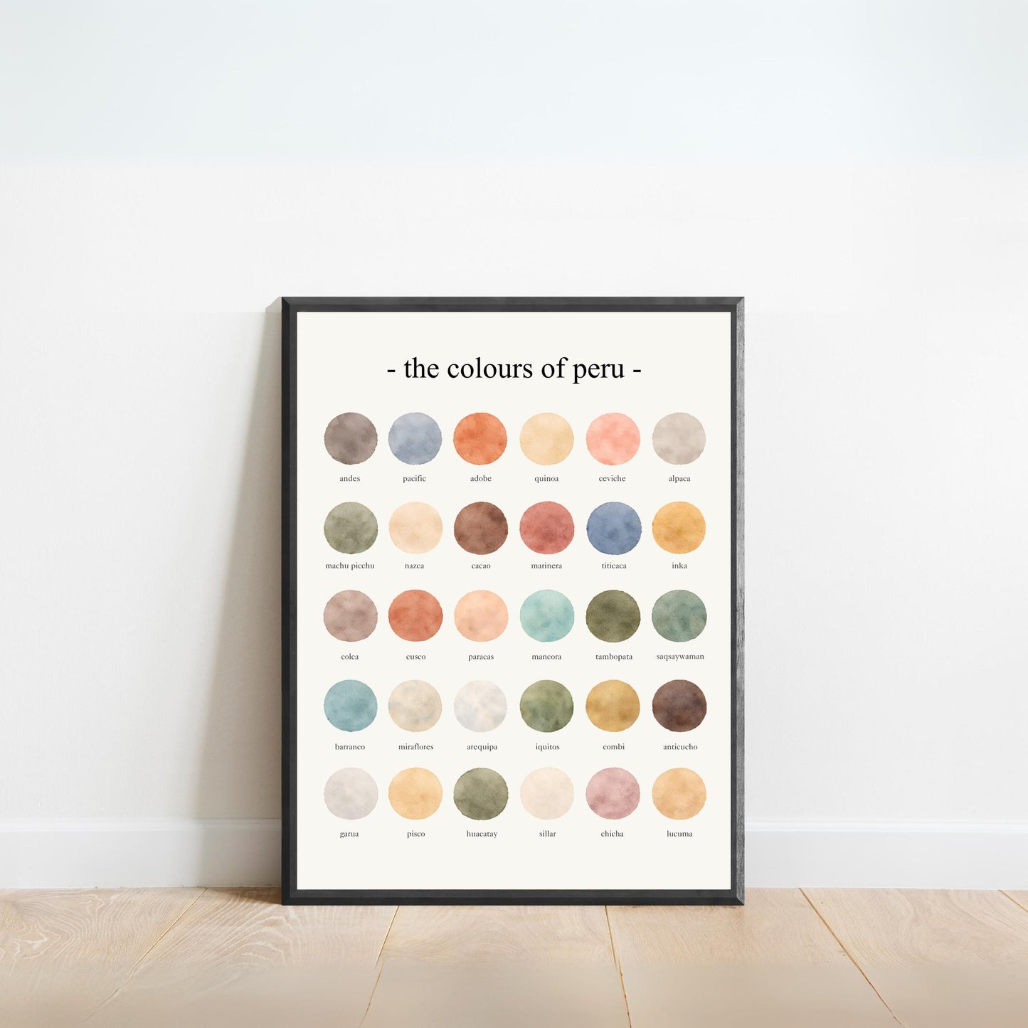 The Colours of Peru - Watercolor Print