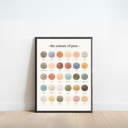The Colours of Peru - Watercolor Print
