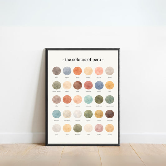 The Colours of Peru - Watercolor Print