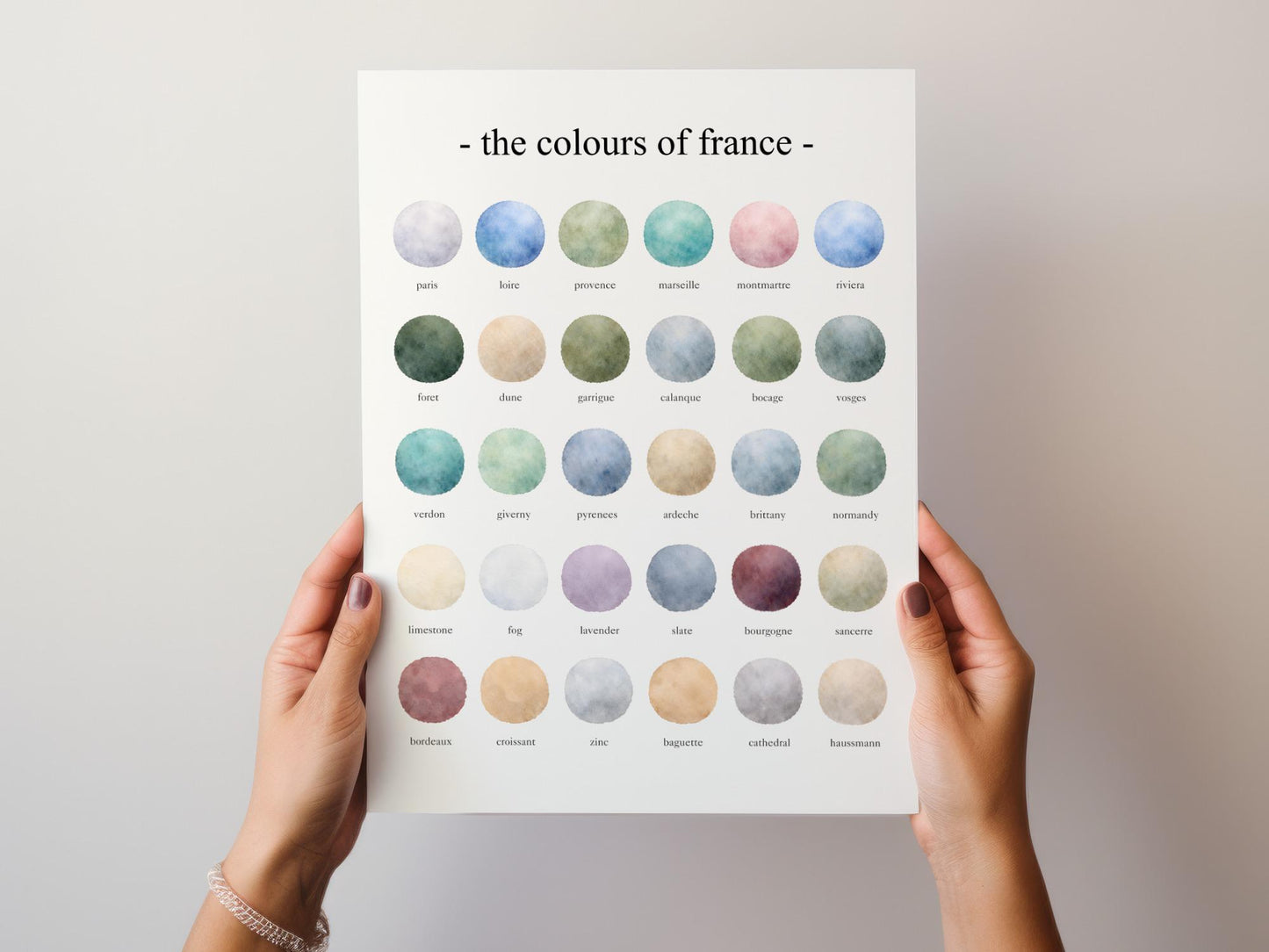 The Colours of  France – Watercolor