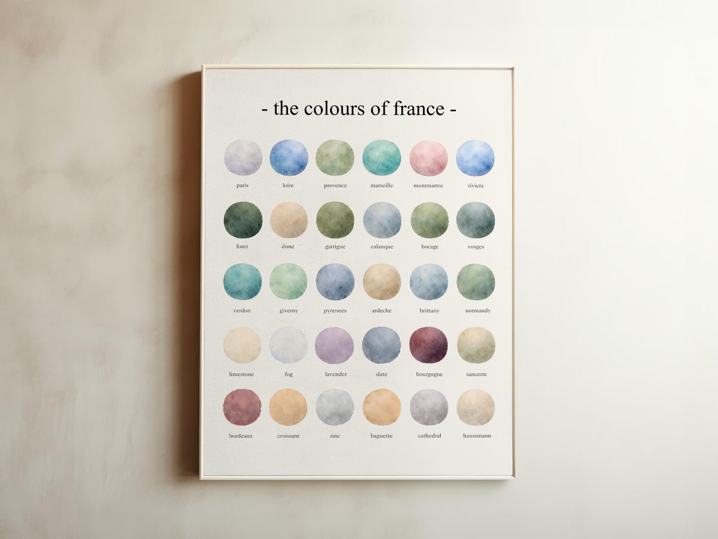 The Colours of  France – Watercolor
