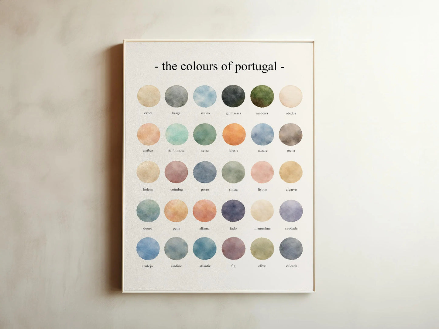 The Colours of Portugal - Watercolor Print