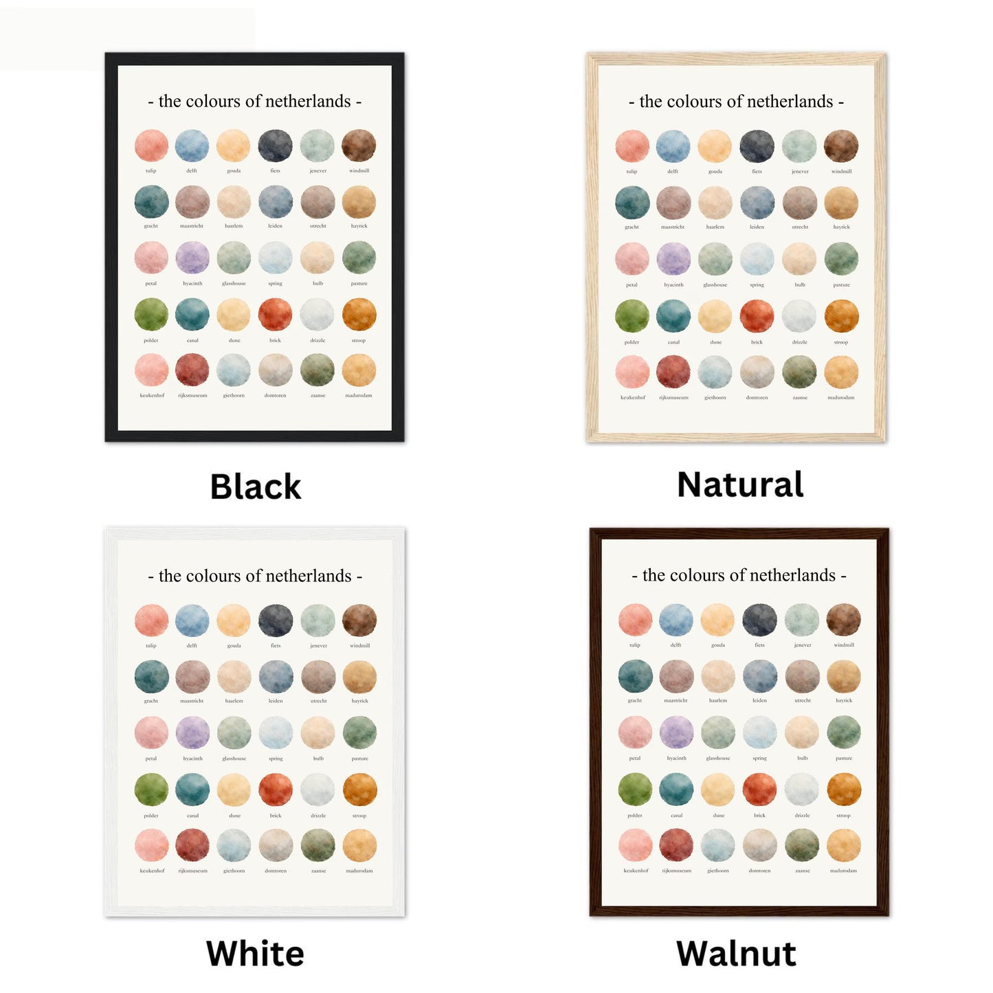 The Colours of Netherlands - Watercolor Print