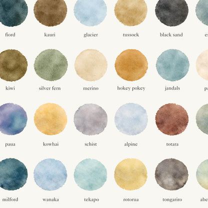 The Colours of New Zealand - Watercolor Print