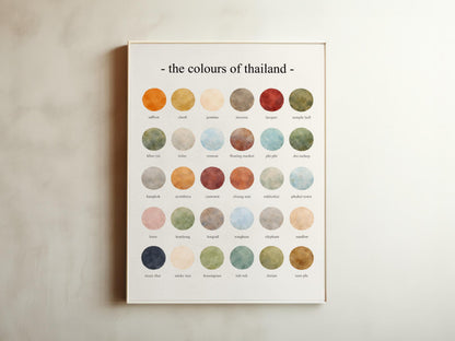 The Colours of Thailand - Watercolor Print