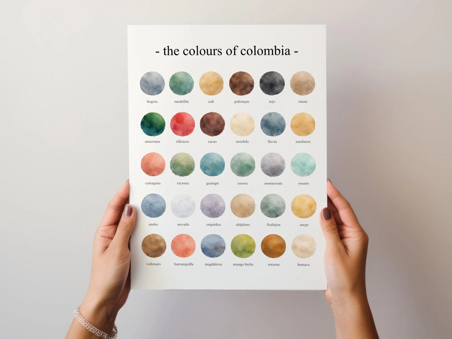 The Colours of  Colombia – Watercolor