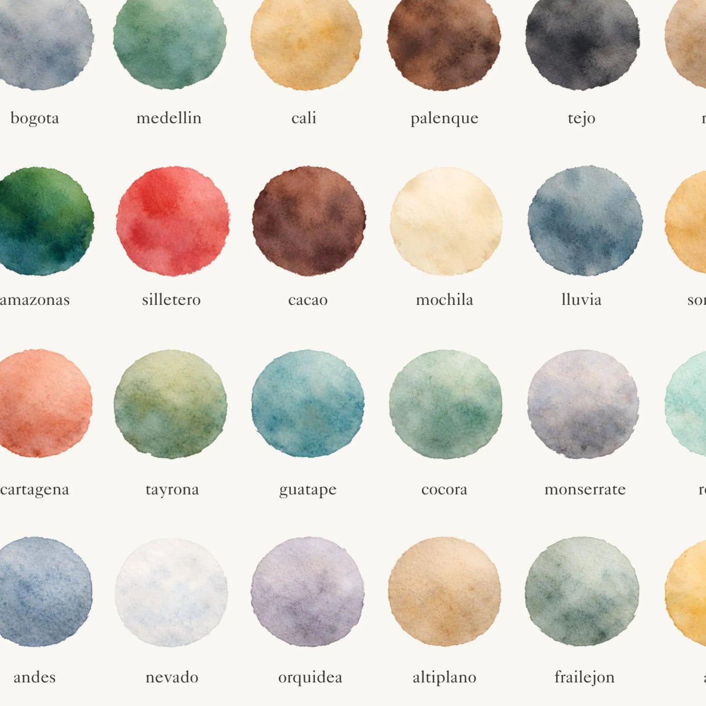 The Colours of  Colombia – Watercolor