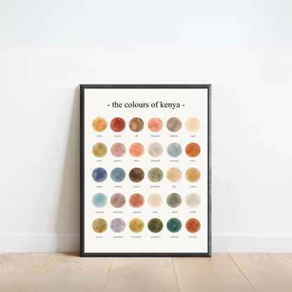 The Colours of Kenya  - Watercolor Print