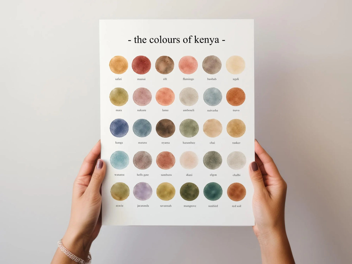 The Colours of Kenya  - Watercolor Print