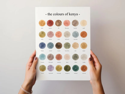 The Colours of Kenya  - Watercolor Print