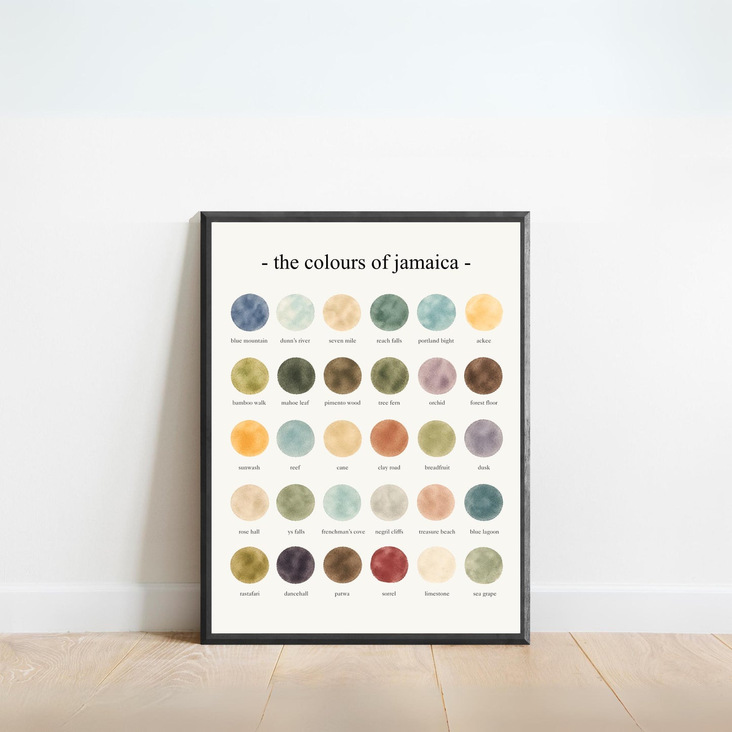 The Colours of Jamaica - Watercolor Print