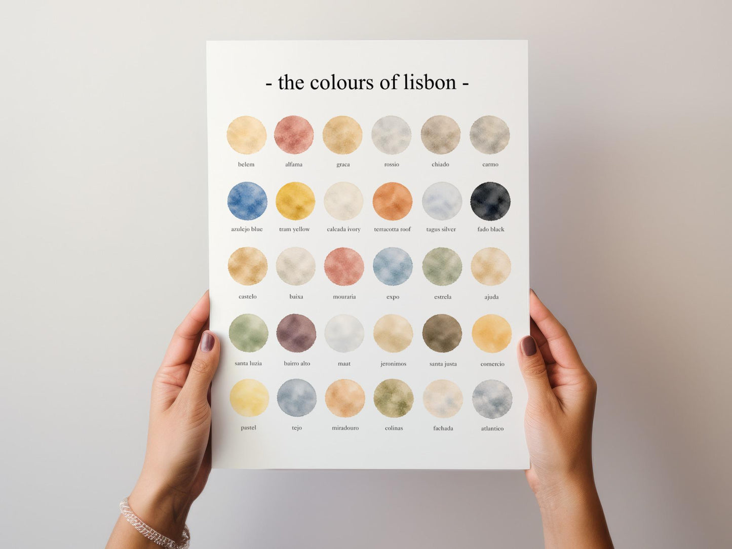 The Colours of Lisbon - Watercolor Print