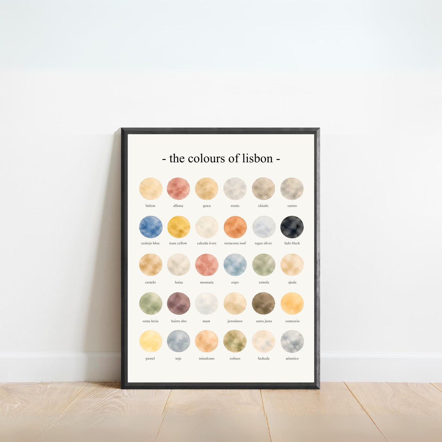 The Colours of Lisbon - Watercolor Print