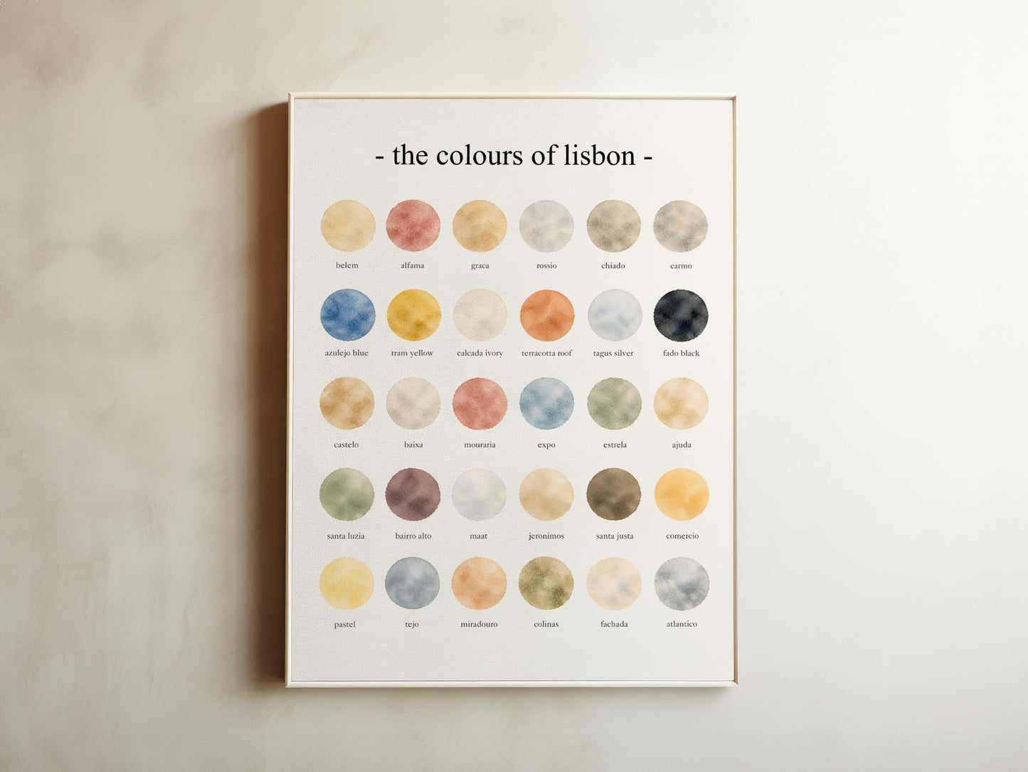 The Colours of Lisbon - Watercolor Print