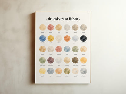 The Colours of Lisbon - Watercolor Print