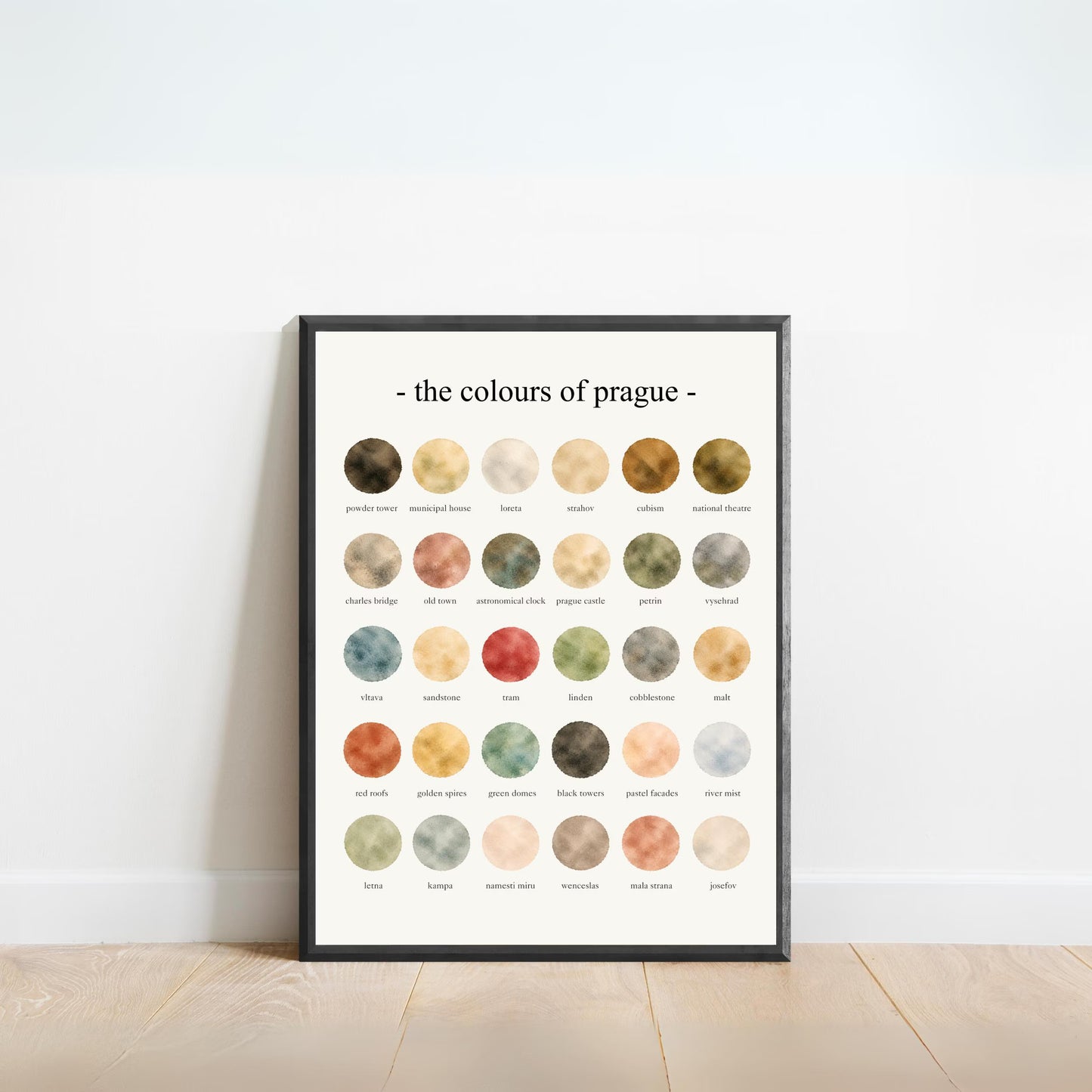 The Colours of Prague - Watercolor Print