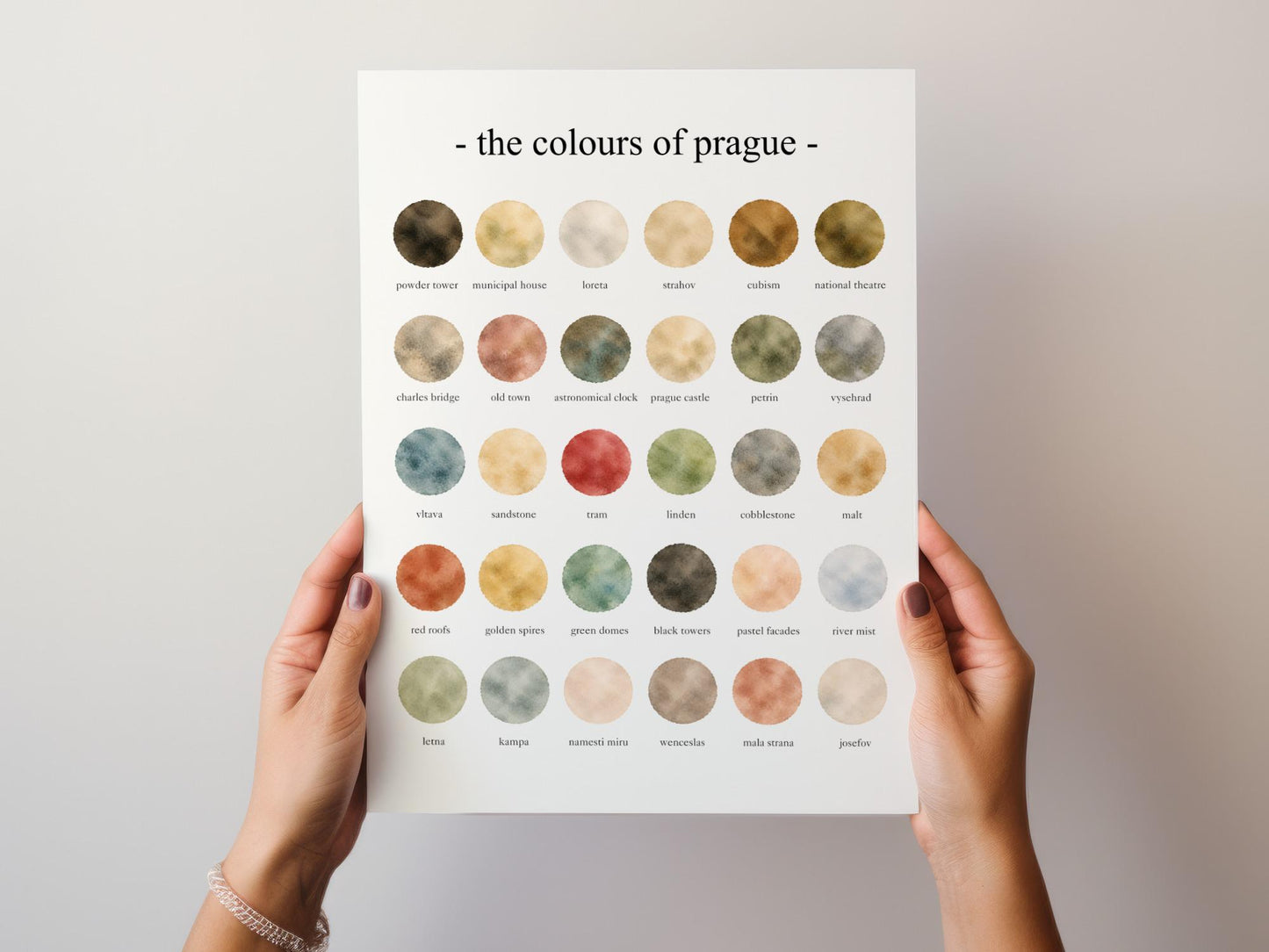 The Colours of Prague - Watercolor Print