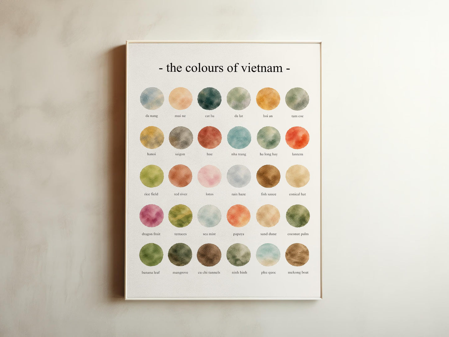 The Colours of Vietnam - Watercolor Print