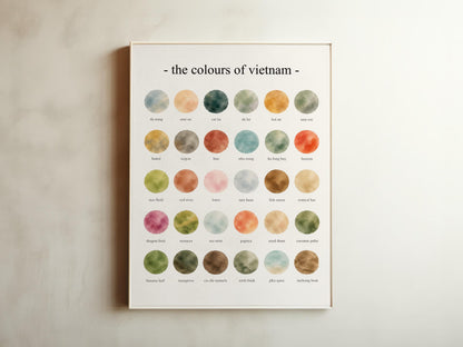 The Colours of Vietnam - Watercolor Print