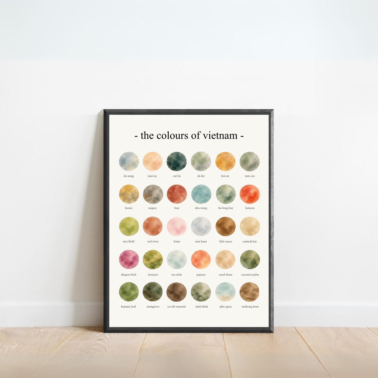 The Colours of Vietnam - Watercolor Print