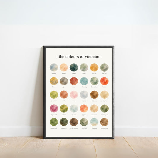 The Colours of Vietnam - Watercolor Print