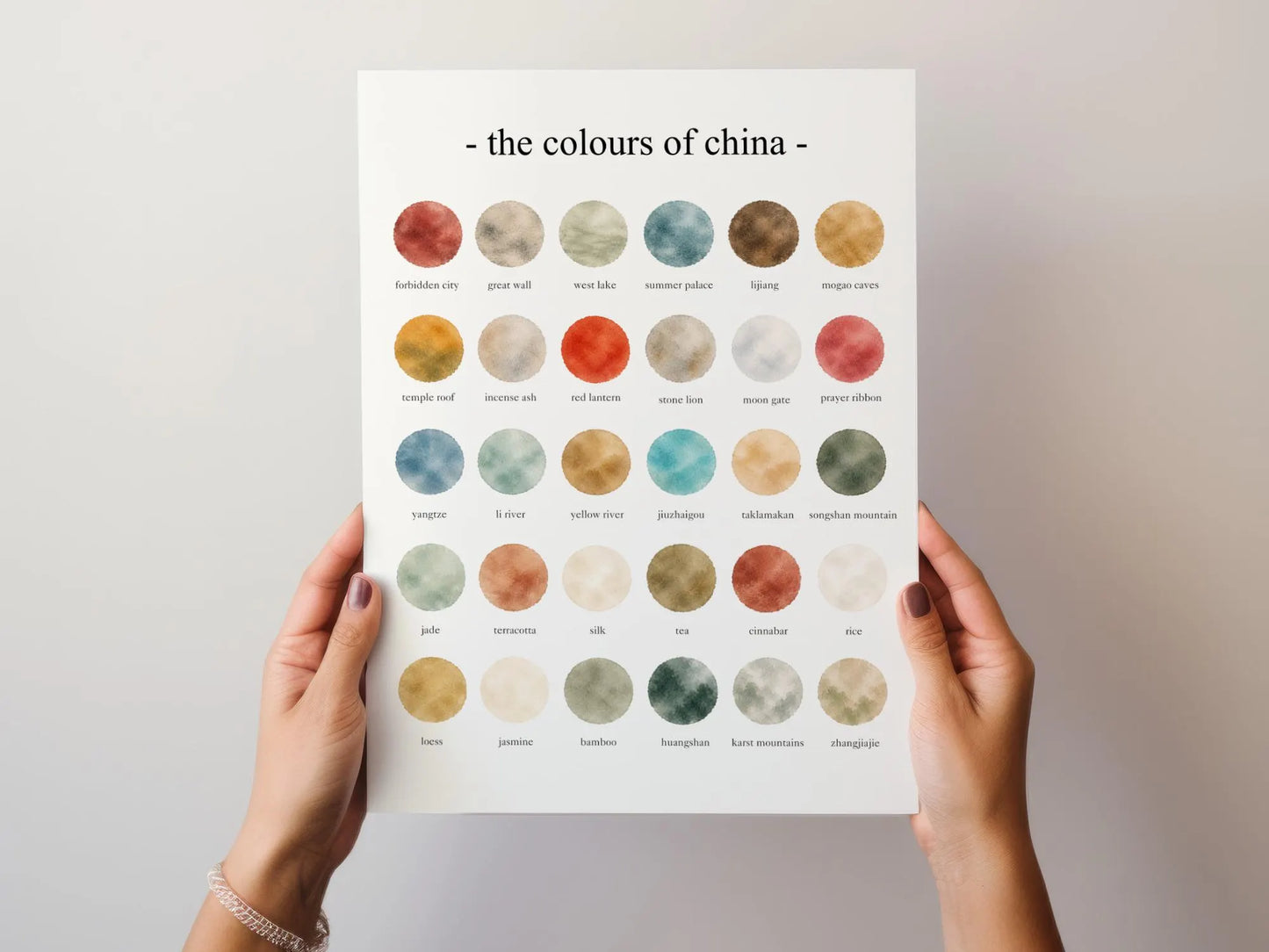 The Colours of  China  – Watercolor