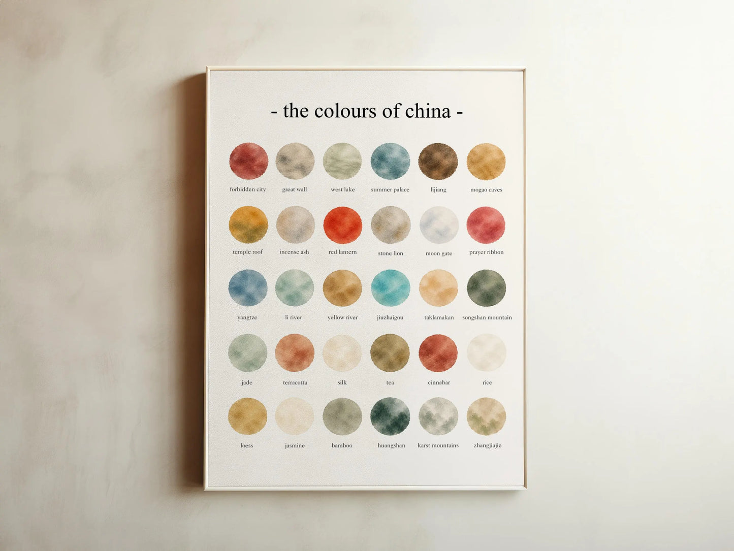 The Colours of  China  – Watercolor