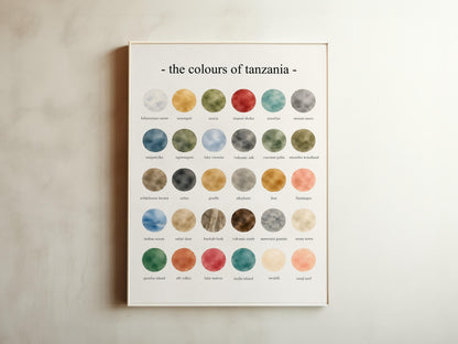 The Colours of Tanzania - Watercolor Print