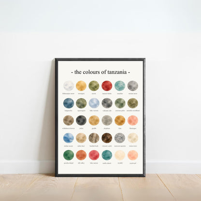The Colours of Tanzania - Watercolor Print