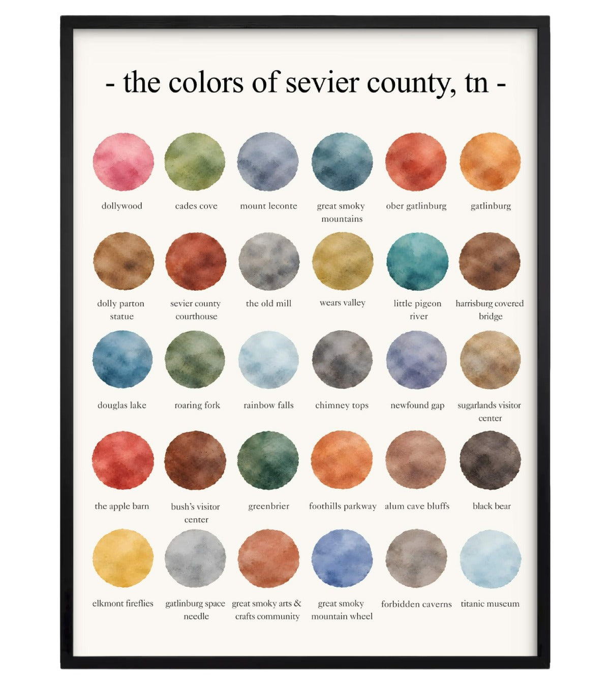 The Colors of Sevier County, TN