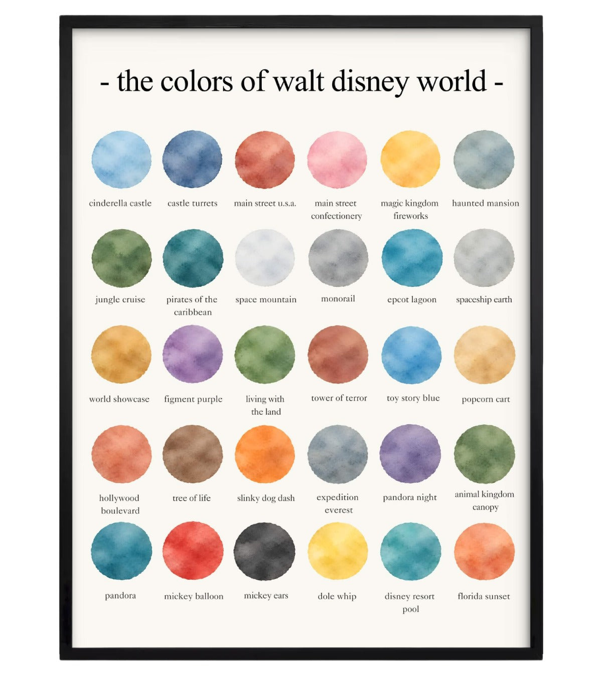 The Colors of Walt Disney World