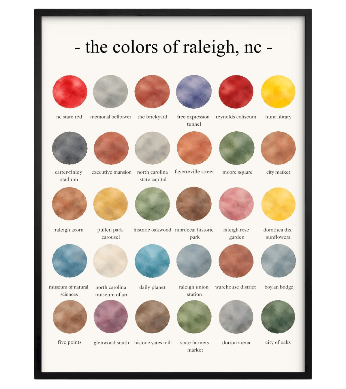 The Colors of Raleigh, NC