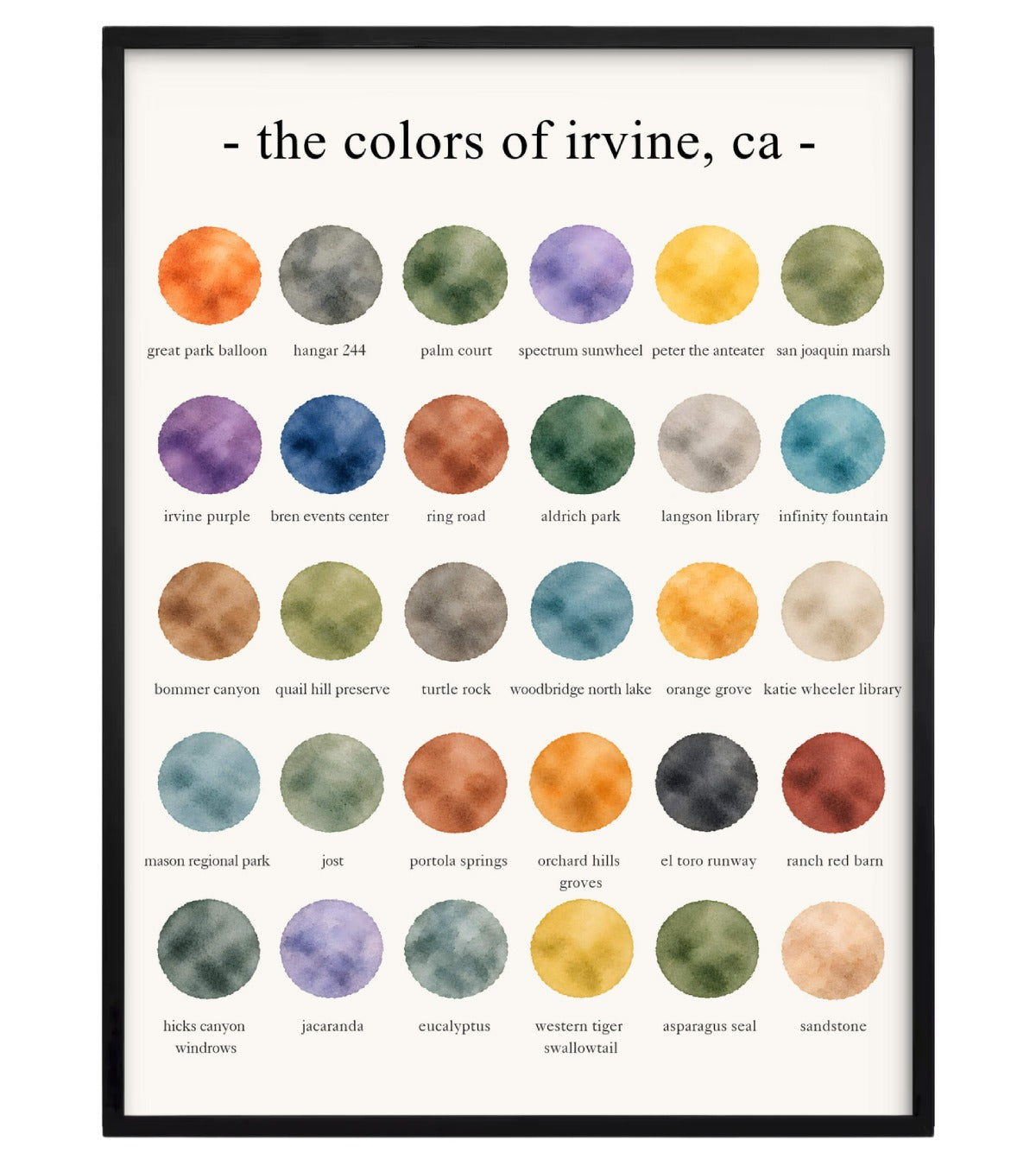 The Colors of Irvine, CA