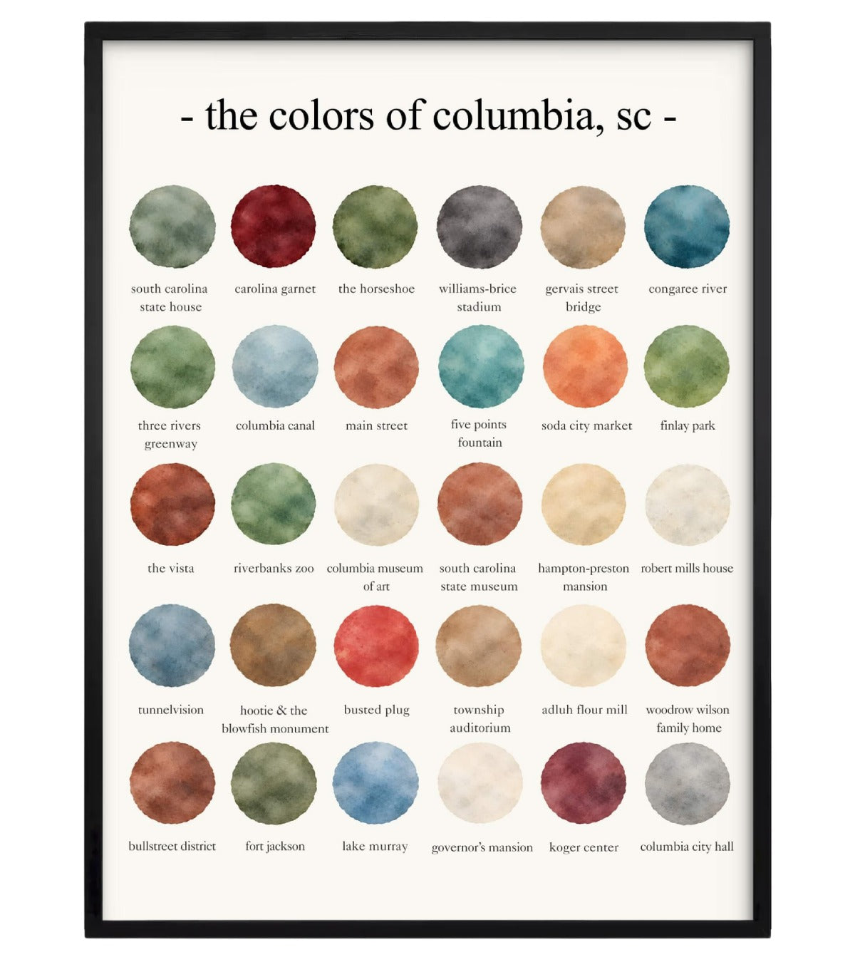 The Colors of Columbia, South Carolina